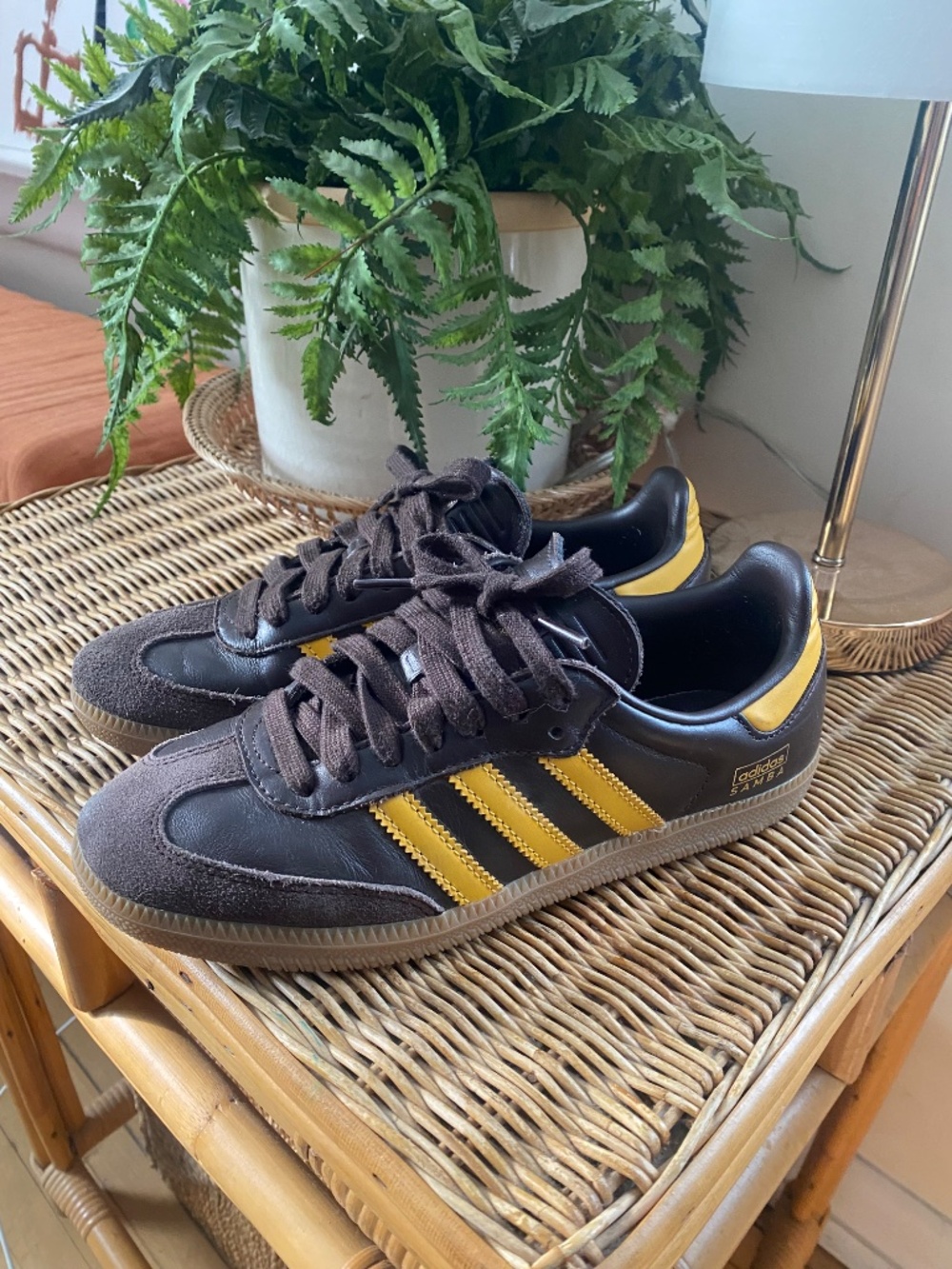 Adidas Samba OG Brown/Yellow stripes - Picture 3 of 8